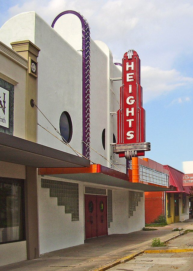 Houston Heights Theater Sign