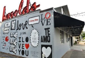 Love Mural Outside Harold's