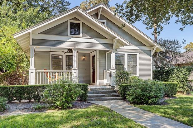 Exterior of a craftsman home on Tulane Street in Houston